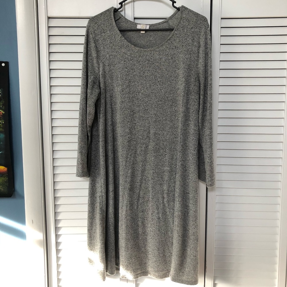 Gray sweater dress size XL